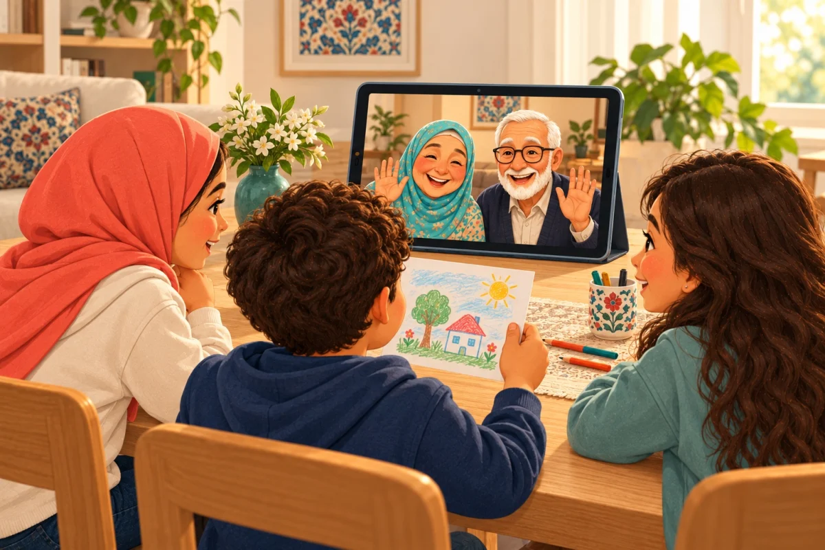 گفتوگوی کودکان با پدربزرگ و مادربزرگ